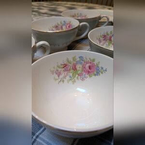 Set of 6 Homer Laughlin Eggshell Georgian Chateau Cup & Saucer
